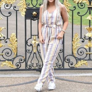 Mustard Seed multi-color jumpsuit, size small